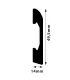 Listwa przypodłogowa FD05A 240 x 4,95 x 1,4 cm DSM