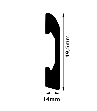 Listwa przypodłogowa FD05A 240 x 4,95 x 1,4 cm DSM