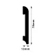 Listwa przypodłogowa FD08A 240 x 7,8 x 1,3 cm DSM