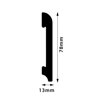 Listwa przypodłogowa FD08A 240 x 7,8 x 1,3 cm DSM