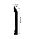 Listwa przypodłogowa FD08C 240 x 8 x 1,1 cm DSM