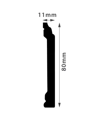 Listwa przypodłogowa FD08C 240 x 8 x 1,1 cm DSM