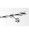 Metalowy karnisz Efekt stali nierdzewnej Ø 16 mm - Cylinder