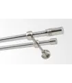 Metalowy karnisz Efekt stali nierdzewnej Ø 16 mm - Cylinder