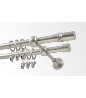 Satin nickel Ø 16 mm - Cylinder