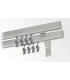 Karnisz podwójny profil aluminiowy KW INOX