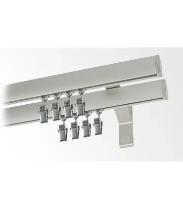 Karnisz podwójny profil aluminiowy KW INOX