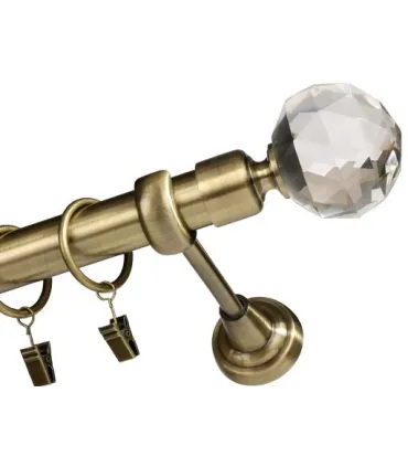 Antyk Ø 25 mm - końcówka Crystal Kula drążek gładki