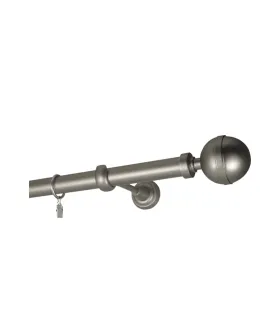 Satin nickel Ø 25 mm - koncovka Kalisto tyč hladká