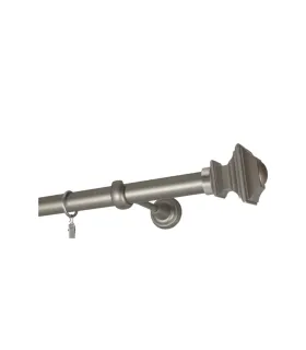Satin nickel Ø 25 mm - koncovka Verdi tyč hladká