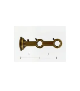 Classic wspornik podwójny zamknięty śr.20/20mm