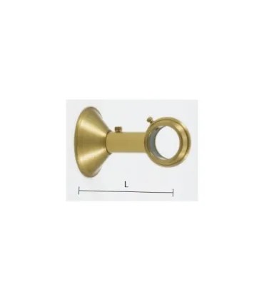 Art Deco wspornik pojedynczy zamknięty śr.30mm