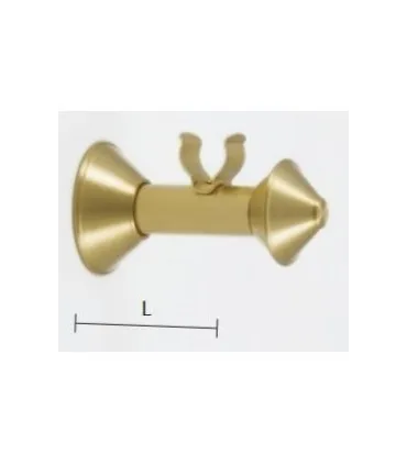 Art Deco wspornik pojedynczy gładki śr.20mm