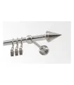 Metalowy karnisz Efekt stali nierdzewnej Ø 19 mm - Stizok inner