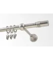 Metalowy karnisz Nikiel satynowy Ø 19 mm - Cylinder