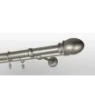 Karnisz metalowy Nikiel satynowy Ø 19 mm - Beluno