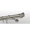 Metalowy karnisz Nikiel satynowy Ø 19 mm - Koloseo
