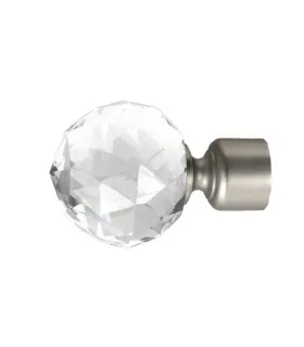 Koncovka Crystal Gula satin nickel Ø25 mm kus