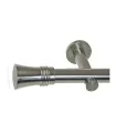 Metalowy karnisz Efekt stali nierdzewnej Ø 19 mm - Capri Wspornik pojedynczy simple