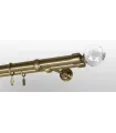 Metalowy karnisz antyk Ø 25/19 mm - Crystal kula