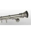 Karnisz metalowy Nikiel satynowy Ø 25/19 mm - Koloseo