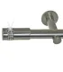 Efekt stali nierdzewnej Ø 19 mm -Cylinder crystal Wspornik pojedynczy simple