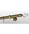 Antyk Ø 25 mm - końcówka Crystal Kula drążek ryflowany