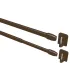 Karnisz do zazdrostek Mini brązowy Ø11 mm ( 2szt.)
