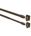 Karnisz do zazdrostek Mini brązowy Ø11 mm ( 2szt.)