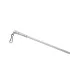 Drążek zasłonowy metalowy biały 50cm