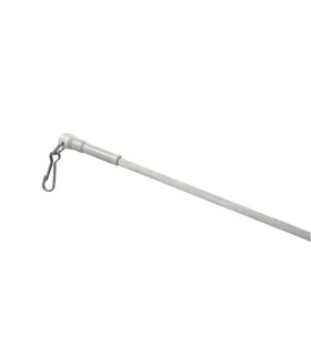 Palica záclonová kovová biela 50cm