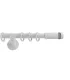 Pojedyncze 19mm białe błyszczące zakończenie Cylinder crystal