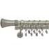 Nikiel satynowy Ø 25/19 mm - Pluton crystal