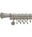 Nikiel satynowy Ø 25/19 mm - Pluton crystal