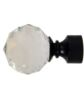 Końcówka czarna Crystal kula