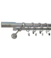 Efekt stali nierdzewnej Ø 25/19 mm - Cylinder gładki
