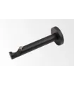 Wspornik pojedynczy simple Ø25 mm czarny