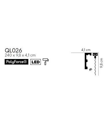 Listwa karniszowa QL026