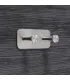 Wieszak podwójny samoprzylepny Inox N008