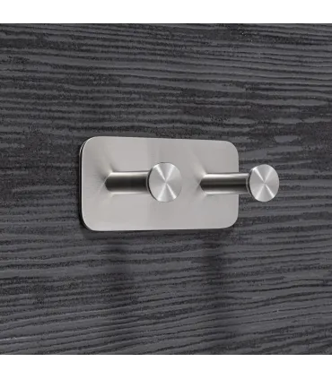 Wieszak podwójny samoprzylepny Inox N008