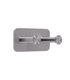 Wieszak podwójny samoprzylepny Inox N008