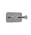 Wieszak podwójny samoprzylepny Inox N008