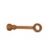 Drewniany wspornik do zasłon 28 mm pojedynczy jasny dąb