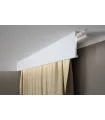 Listwa sufitowa do karniszy MARDOM QL035 - odpowiednia do podświetlenia LED