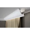 Listwa sufitowa do karniszy MARDOM QL027 - odpowiednia do podświetlenia LED 2m