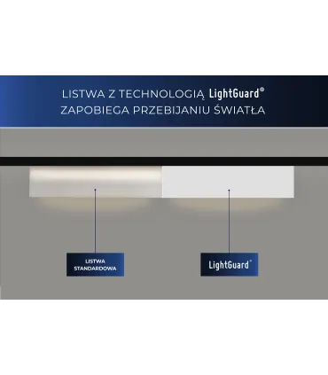 Garnižová stropná lišta MARDOM QL027 - vhodná pre LED podsvietenie