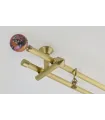 Karnisz Zegar Art Deco komplet podwójny Ø30/20mm