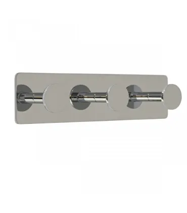 Potrójny samoprzylepny wieszak Inox N009