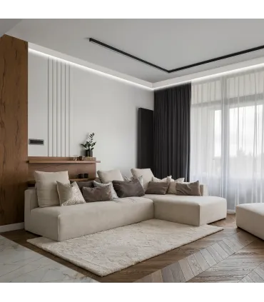 Karniszowa listwa sufitowa Deco LK1 - odpowiednia do podświetlenia LED 200cm x 10cm