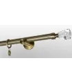 Antyk Ø 19mm - Crystal cone Wspornik pojedynczy simple drążek ryflowany